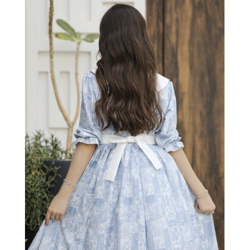 فستان بناتي فاخر مرصع بالفصوص اللامعة | سحر السماء حين تعانق النجوم - 1156