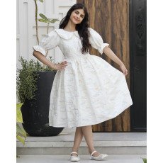 فستان بناتي ملكي مستوحى من المهرجانات | تصميم خطوط ملونة وخصر مرصع - 1144 فستان بناتي ملكي مستوحى من المهرجانات | تصميم خطوط ملونة وخصر مرصع - 1144