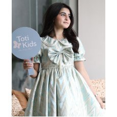 فستان بناتي سحر الألوان بتطريز ذهبي ولؤلؤ فاخر - 1157 فستان بناتي سحر الألوان بتطريز ذهبي ولؤلؤ فاخر - 1157