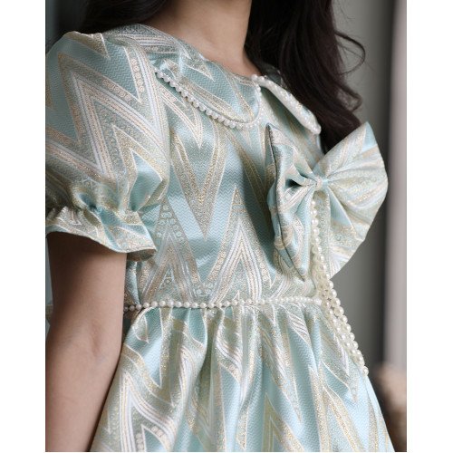 فستان بناتي سحر الألوان بتطريز ذهبي ولؤلؤ فاخر - 1157 فستان بناتي سحر الألوان بتطريز ذهبي ولؤلؤ فاخر - 1157