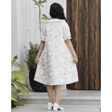 طقم فستان بناتي قطعتين | جاكيت مطرز روز وفستان ميكادو - 1184 طقم فستان بناتي قطعتين | جاكيت مطرز روز وفستان ميكادو - 1184