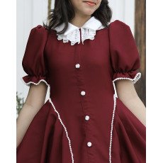 فستان بناتي عودي مرصع بالفصوص وأزرار أمامية فاخرة - 1161 فستان بناتي عودي مرصع بالفصوص وأزرار أمامية فاخرة - 1161