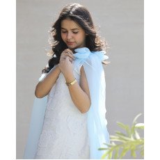 فستان بناتي مطرز ورود كبيرة وفيونكات فراشة سماويه | تصميم ملكي - 1201 فستان بناتي مطرز ورود كبيرة وفيونكات فراشة سماويه | تصميم ملكي - 1201