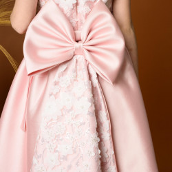 فستان سهرة بناتي مع ذيل طويل بتصميم فاخر - 800 فستان سهرة بناتي مع ذيل طويل بتصميم فاخر - 800