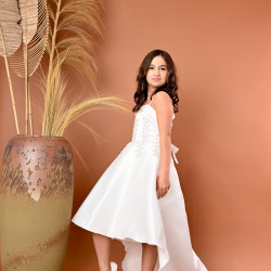 فستان بناتي سهرة ذيل بتطريز انيق - 815 فستان بناتي سهرة ذيل بتطريز انيق - 815