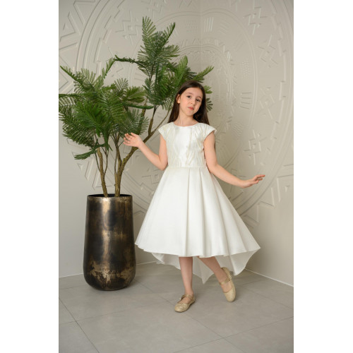 فستان بناتي سهرة ذيل بتصميم تطريز على الصدر - M3488 فستان بناتي سهرة ذيل بتصميم تطريز على الصدر - M3488