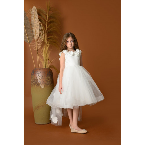 فستان بناتي سهرة ورد - M3574 فستان بناتي سهرة ورد - M3574