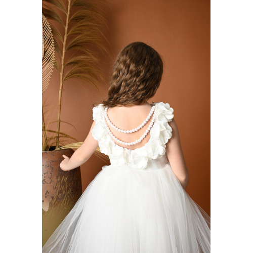 فستان بناتي سهرة ورد - M3574 فستان بناتي سهرة ورد - M3574