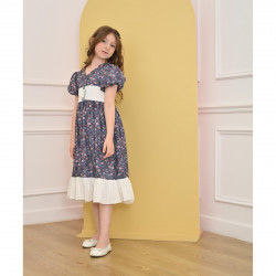 فستان بناتي مشجر - Mk23107