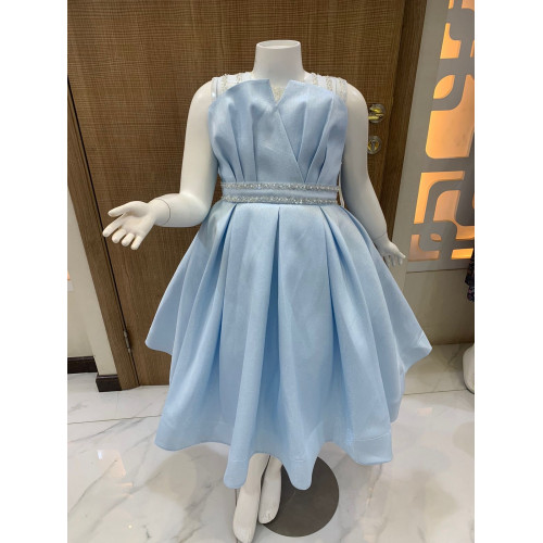 فستان بناتي سهرة إطلالة الأميرات ذيل مرصع وفيونكه من الخلف - M3570 فستان بناتي سهرة إطلالة الأميرات ذيل مرصع وفيونكه من الخلف - M3570