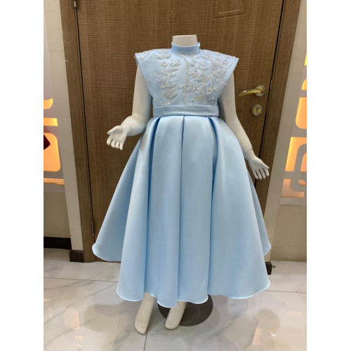 فستان بناتي سهرة 4 الوان بتصميم منفوش وتطريز ناعم - M3604 فستان بناتي سهرة 4 الوان بتصميم منفوش وتطريز ناعم - M3604