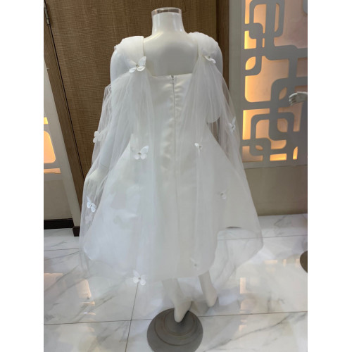 فستان بناتي سهرة لونين فراشات وذيل - M3565 فستان بناتي سهرة لونين فراشات وذيل - M3565