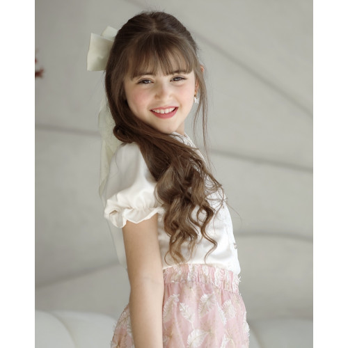 تيور بناتي بتطريز ورق الشجر - Mk2501002 تيور بناتي بتطريز ورق الشجر - Mk2501002