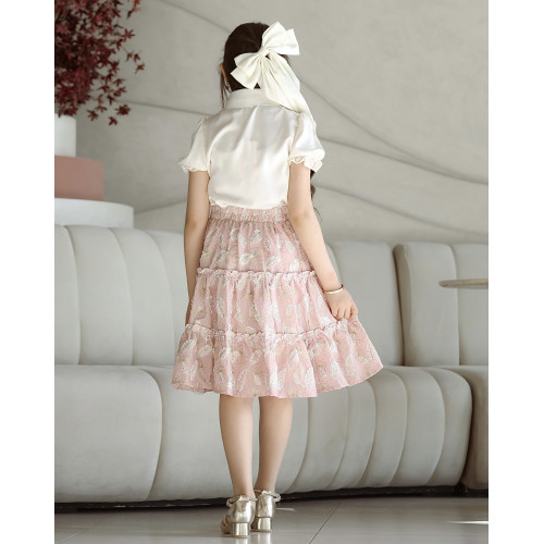 تيور بناتي بتطريز ورق الشجر - Mk2501002 تيور بناتي بتطريز ورق الشجر - Mk2501002