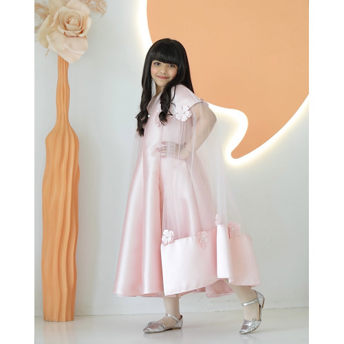 فستان بناتي فراشة لحمي - m3626 فستان بناتي فراشة لحمي - m3626