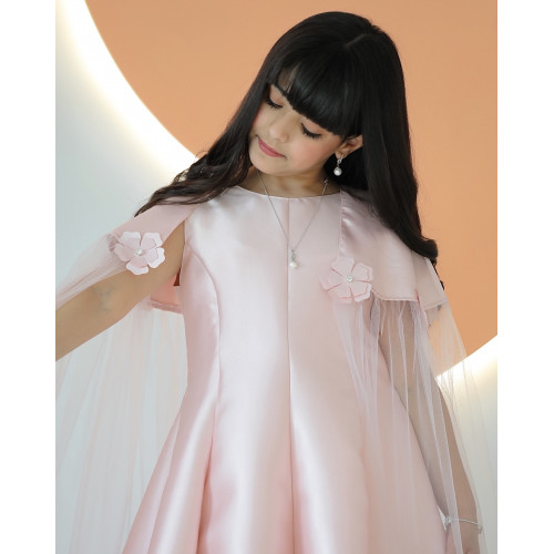 فستان بناتي فراشة لحمي - m3626 فستان بناتي فراشة لحمي - m3626