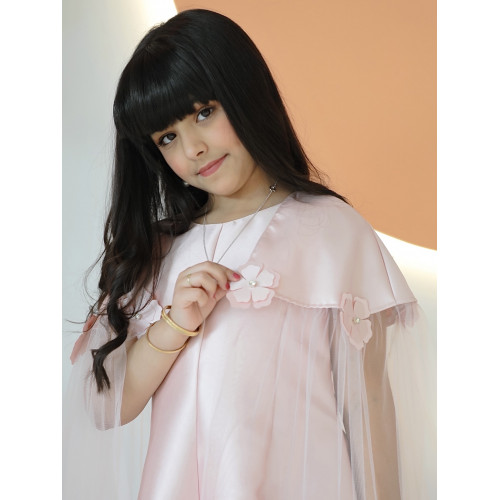 فستان بناتي فراشة لحمي - m3626 فستان بناتي فراشة لحمي - m3626