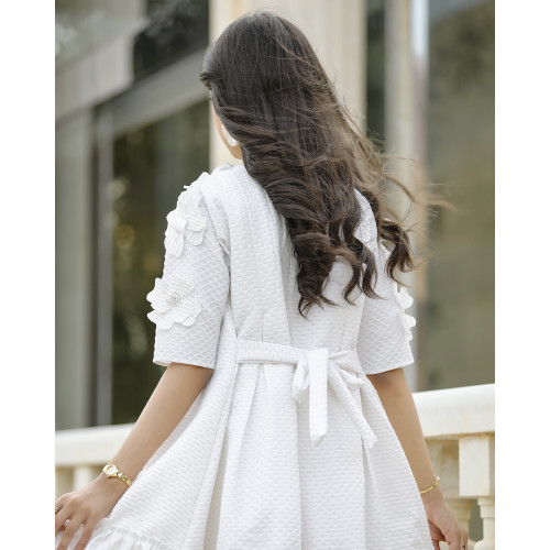 فستان بناتي بتصميم مميز ورود - 936 فستان بناتي بتصميم مميز ورود - 936