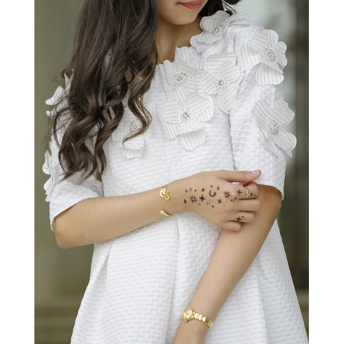 فستان بناتي بتصميم مميز ورود - 936 فستان بناتي بتصميم مميز ورود - 936