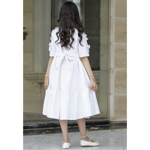 فستان بناتي بتصميم مميز ورود - 936 فستان بناتي بتصميم مميز ورود - 936