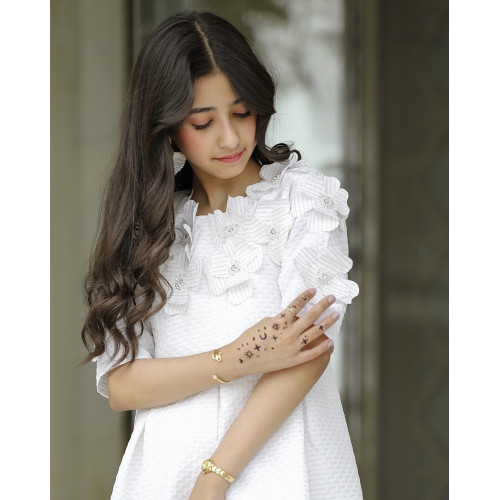 فستان بناتي بتصميم مميز ورود - 936 فستان بناتي بتصميم مميز ورود - 936