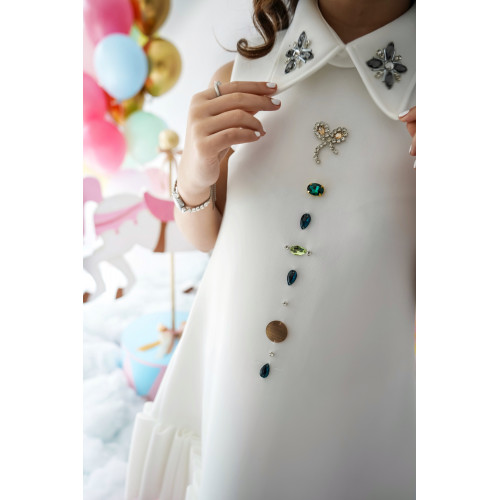 فستان أميرات لندن لمسة كلاسيكية راقية بـلونين - M3721 فستان أميرات لندن لمسة كلاسيكية راقية بـلونين - M3721