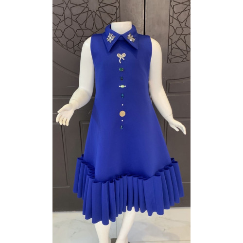 فستان أميرات لندن لمسة كلاسيكية راقية بـلونين - M3721 فستان أميرات لندن لمسة كلاسيكية راقية بـلونين - M3721