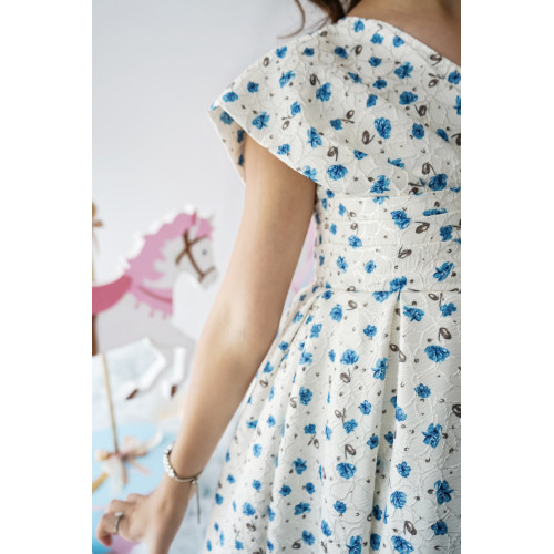 فستان بناتي مورد نسمة من حقل زهور - 1014 فستان بناتي مورد نسمة من حقل زهور - 1014