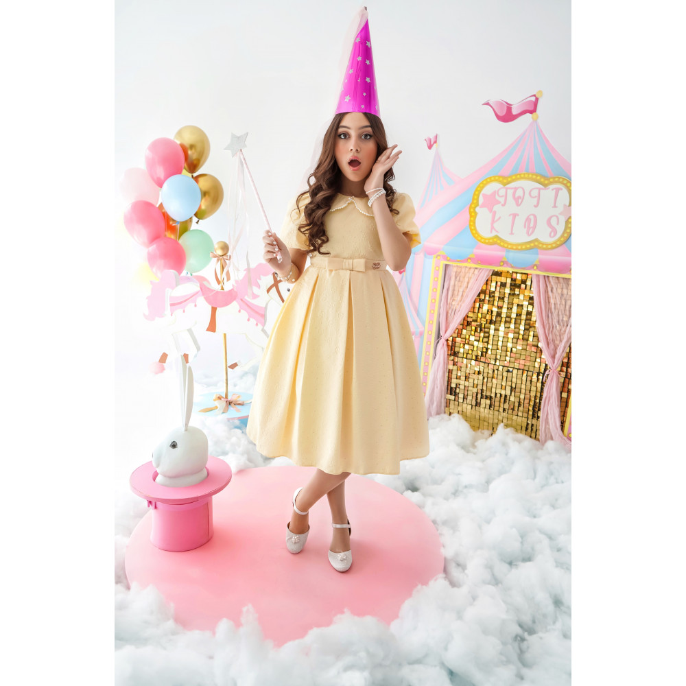 فستان الاميرات الاصفر - 992