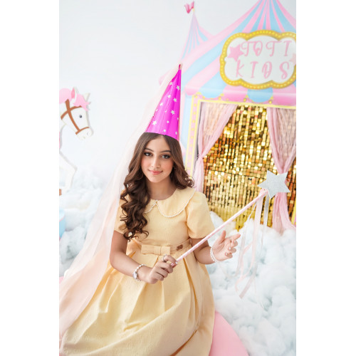 فستان الاميرات الاصفر - 992