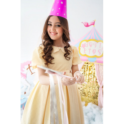 فستان الاميرات الاصفر - 992