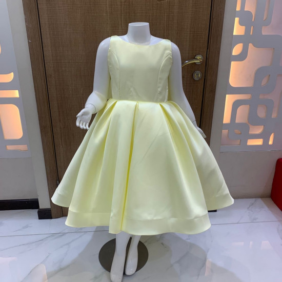 فستان بناتي بـلونين هاي لو | فستان سهرة ساتان فاخر - M3768