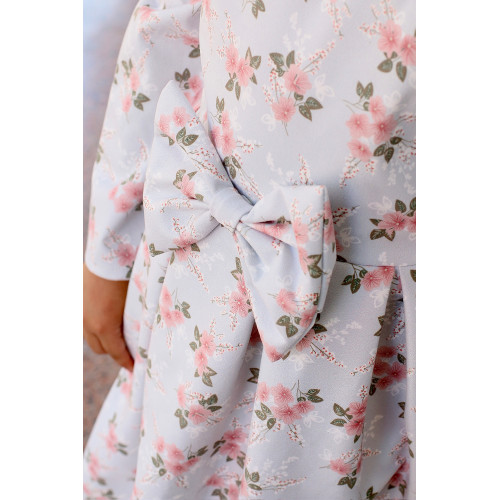 فستان بناتي مورد بياقة دانتيل فاخرة | فستان شتوي أنيق - M3766