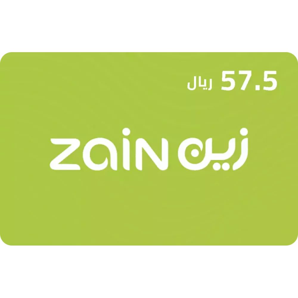 بطاقة شحن زين 57.50