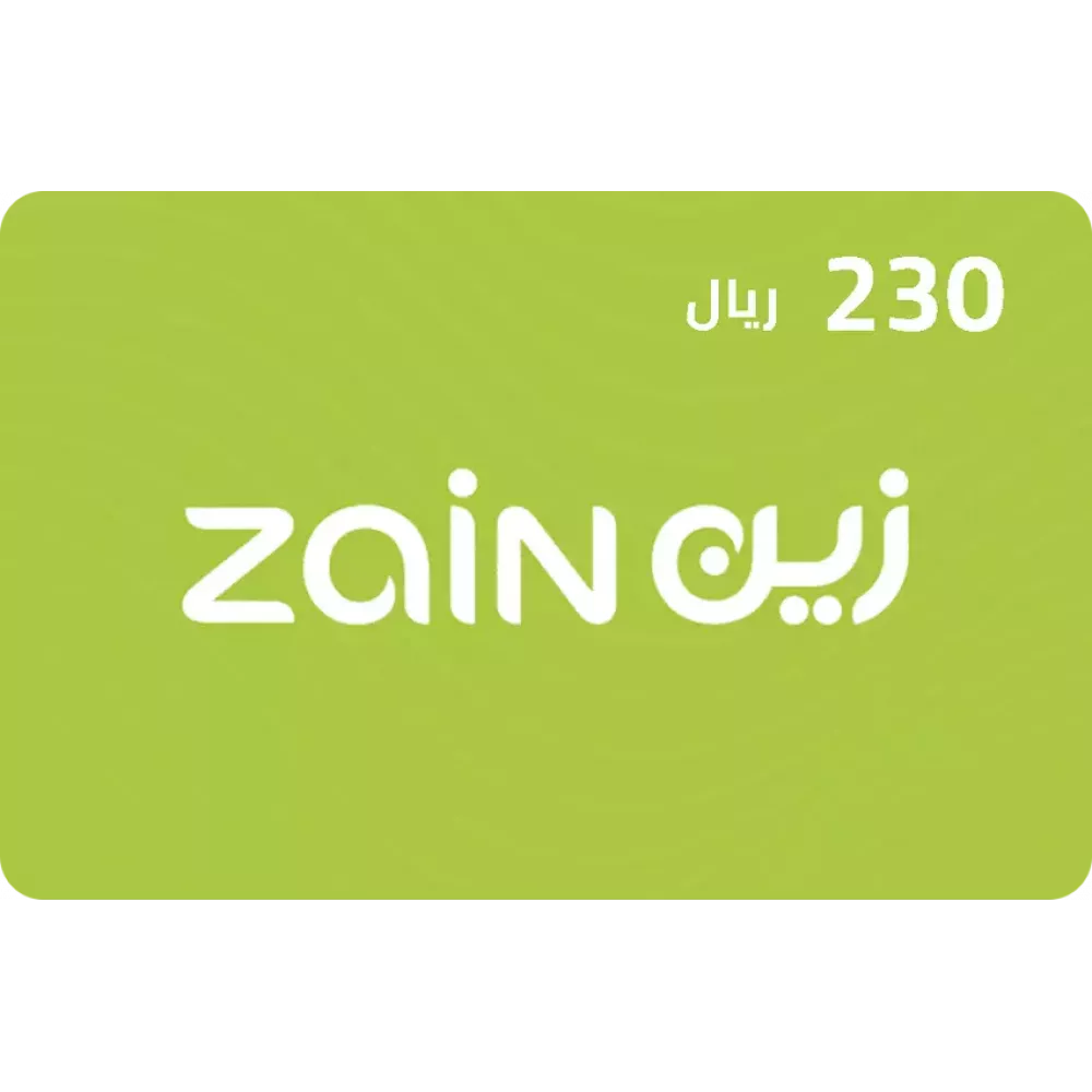 بطاقة شحن زين 230