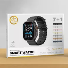 ساعة plus GOLDEN الذكية مع 7 اساور ضذ الماء