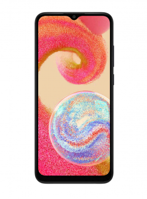 جوال جالاكسي A04e ثنائي الشريحة باللون الأسود سعة 4 جيجابايت وذاكرة تخزين داخلية 128 جيجابايت ويدعم تقنية 4G LTE