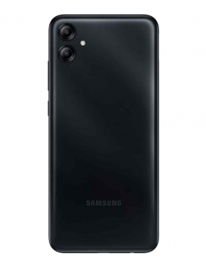 جوال جالاكسي A04e ثنائي الشريحة باللون الأسود سعة 4 جيجابايت وذاكرة تخزين داخلية 128 جيجابايت ويدعم تقنية 4G LTE