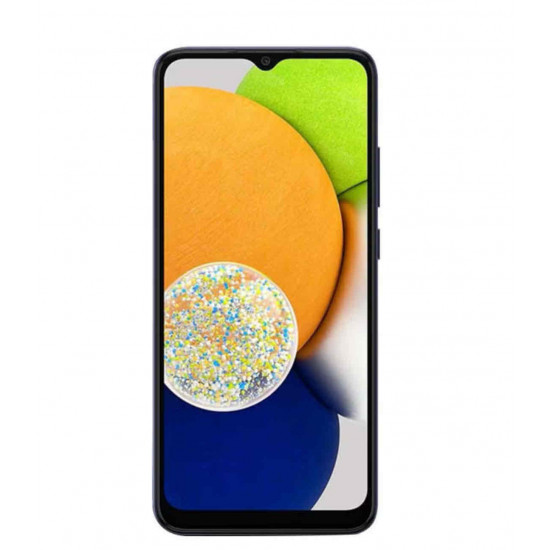 جوال هاتف جالاكسي A03 ثنائي الشريحة بذاكرة رام سعة 3 جيجابايت وذاكرة داخلية سعة 32 جيجابايت ويدعم تقنية 4G LTE، لون أزرق -