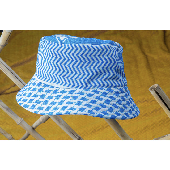 Blue Shumag Bucket Hat