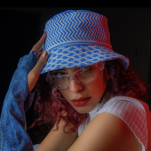 Blue Shumag Bucket Hat