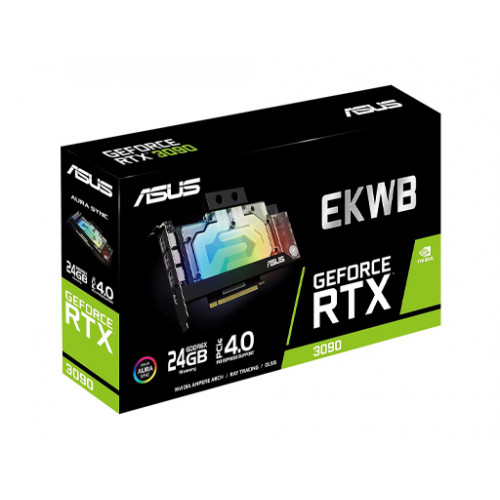 كرت شاشة اسوس ار تي اكس 3090 ASUS EKWB GeForce RTX|ذاكرة 24GB | تبربد مائي | طراز EKWB GeForce RTX™ 3090 كرت شاشة اسوس ار تي اكس 3090 ASUS EKWB GeForce RTX|ذاكرة 24GB | تبربد مائي | طراز EKWB GeForce RTX™ 3090