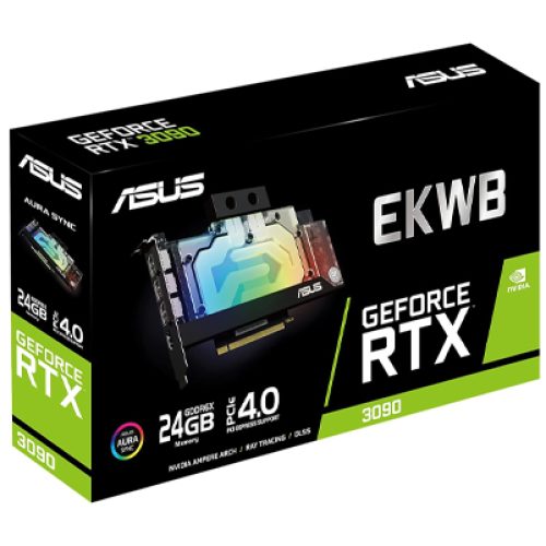 كرت شاشة اسوس ار تي اكس 3090 ASUS EKWB GeForce RTX｜ذاكرة 24GB | تبربد مائي | طراز ‎ EKWB GeForce RTX™ 3090 