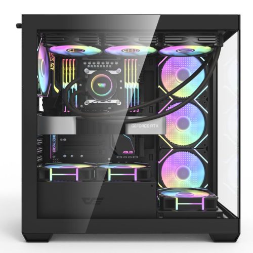 darkFlas Case DS900 Black with 7 Fan ARGB with controller and remote darkFlas Case DS900 Black with 7 Fan ARGB with controller and remote