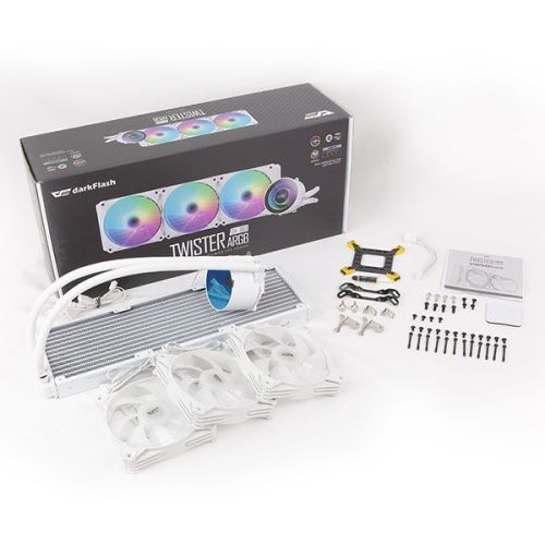 DARKFLASH TWISTER DX-360 LIQUID Cooler White DARKFLASH TWISTER DX-360 LIQUID Cooler White