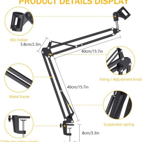 Maonocaster AU-B01 Microphone Suspension Boom Scissor Arm Stand Maonocaster AU-B01 Microphone Suspension Boom Scissor Arm Stand