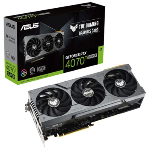 كرت شاشة اسوس ASUS TUF Gaming GeForce RTX 4070 Ti SUPER 16GB GDDR6X Gaming Grafikkarte كرت شاشة اسوس ASUS TUF Gaming GeForce RTX 4070 Ti SUPER 16GB GDDR6X Gaming Grafikkarte