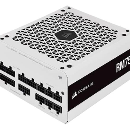 مزود الطاقة كورسير 750 واط جولد ابيض  POWER SYPPLY CORSAIR RM SENES WHITE RM750 