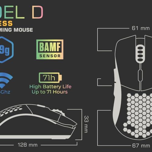Glorious Gaming Mouse Model D wireless-matte black Glorious Gaming Mouse Model D wireless-matte black