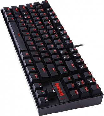 Redragon Kumara K552 Mechanical 60% TKL RED Backlit Gaming Keyboard - Black